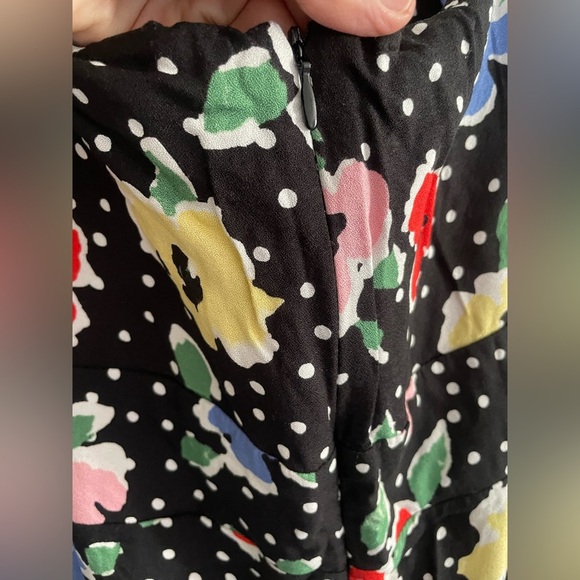Nobody’s Child dress polka dots with florals size 14 - Picture 3 of 12